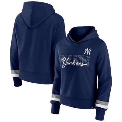 Fanatics Branded  Navy New York Yankees Over Under Pullover Hoodie