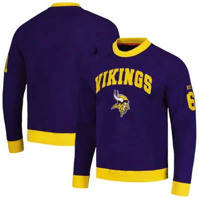 Tommy Hilfiger Purple Minnesota Vikings Reese Raglan Tri-blend Pullover Sweatshirt