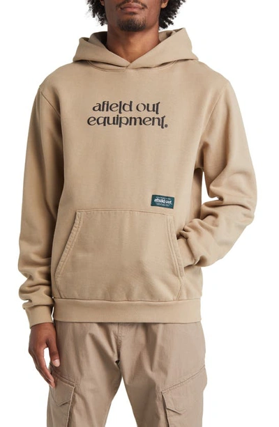 Afield Out Equipment Graphic Hoodie In Sand