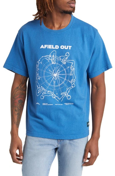 Afield Out Flow Graphic T-shirt In Blue