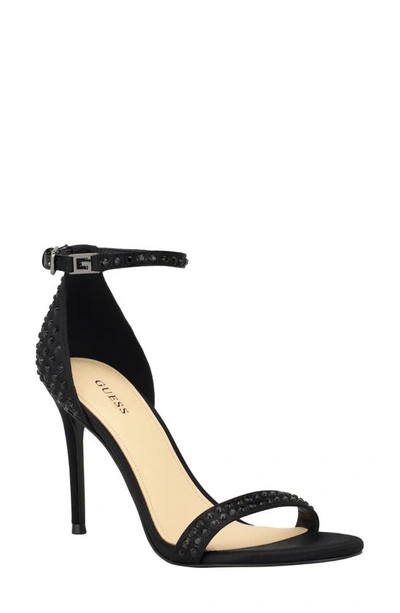 Guess Kabaile Ankle Strap Sandal In Black