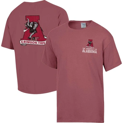 Comfort Wash Crimson Alabama Crimson Tide Vintage Logo T-shirt