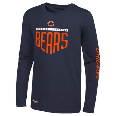 Outerstuff Navy Chicago Bears Impact Long Sleeve T-shirt