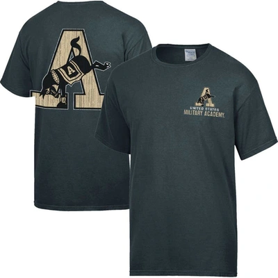 Comfort Wash Charcoal Army Black Knights Vintage Logo T-shirt