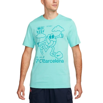 Nike Aqua Barcelona Air Max 90 T-shirt In Blue