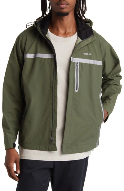 Afield Out Glacier Hooded Jacket In Ever Green