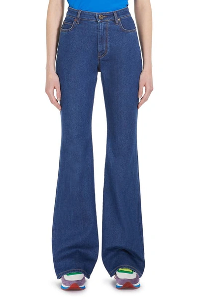 Weekend Max Mara Palo Wide Leg Jeans In Navy