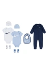 Nike Babies' 8-piece Gift Set In Blue