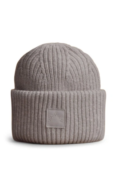 Varley Cresta Merino Wool Blend Beanie In Ash Melange