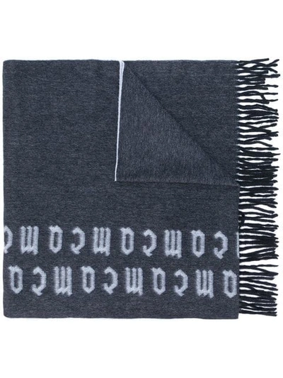 Mcq By Alexander Mcqueen Mcq Repeat Logo Scarf In Blue