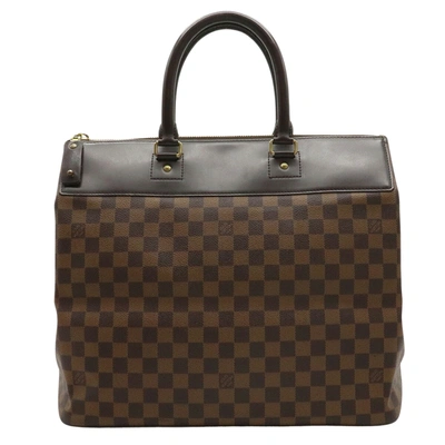 Pre-owned Louis Vuitton Greenwich Pm Brown Canvas Handbag ()