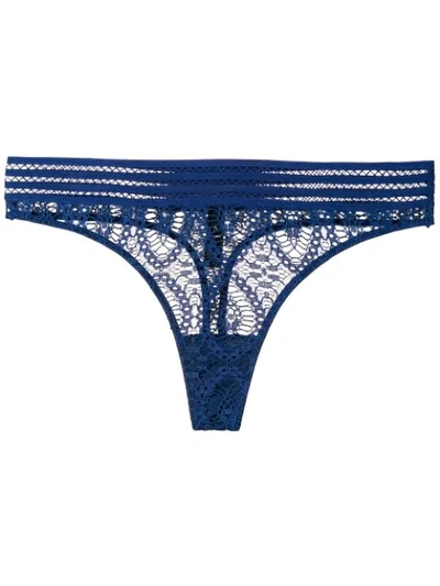 Else 'baroque' Tanga In Blue