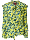Preen Line Yasmine Bow Tie Floral Blouse - Yellow