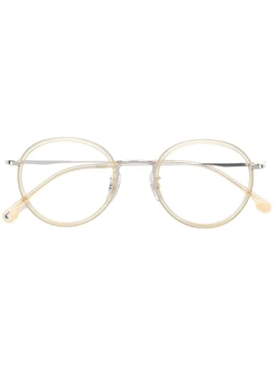 Carrera Round Frame Glasses In Metallic