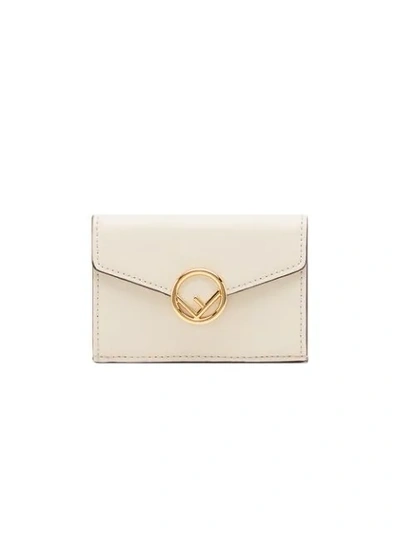 Fendi Tri-fold Wallet In White