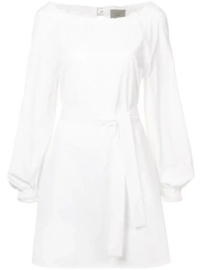 Jason Wu Grey Jason Wu Belted Shift Mini Dress - White