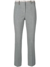Peserico Creased Cigarette Trousers - Grey