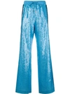 Alberta Ferretti Rainbow Week Track Pants In Blue