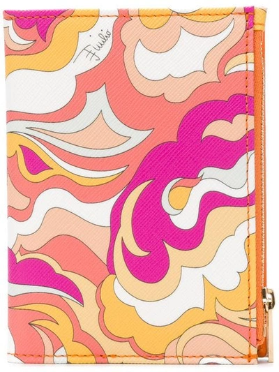 Emilio Pucci Abstract Print Card Holder - Yellow