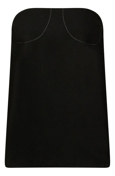 Weworewhat Strapless A-line Top In Black