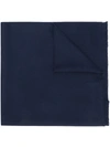 Prada Fringed Edge Scarf - Blue