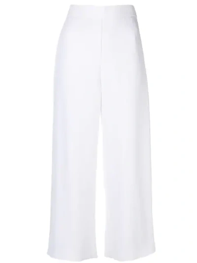 Genny Cropped Trousers - White