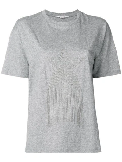 Stella Mccartney Embellished Star T-shirt In Grey