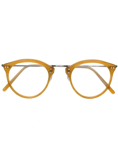 Eyevan7285 Round Frame Glasses In Nude & Neutrals