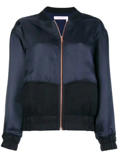 See By Chloé Contrast Bomber Jacket - Blue
