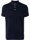 Emporio Armani Classic Short Sleeved Polo Shirt In Blue