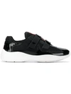 Prada Logo Touch-strap Sneakers - Black