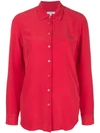 Equipment Long Sleeved Loose Blouse - Red