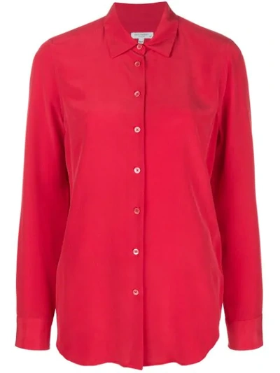 Equipment Long Sleeved Loose Blouse - Red