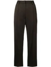 Mm6 Maison Margiela Perfectly Tailored Cropped Trousers In Brown