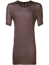 Rick Owens Round Neck T-shirt - Brown