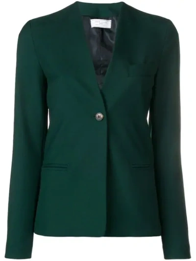 Société Anonyme Single Breasted Blazer In Green
