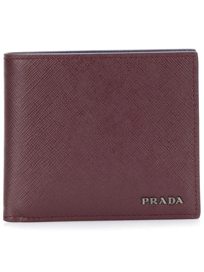 Prada Mini Foldable Wallet - Red