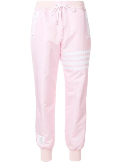 Thom Browne Flyweight Ripstop Track Pants In Pink