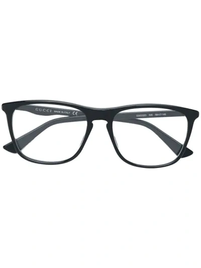 Gucci Square Frame Sunglasses In Black