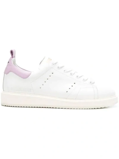 Golden Goose Starter Sneakers In White/ Pink
