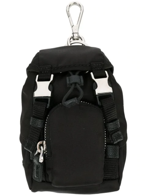 prada black mini backpack