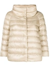 Herno Quilted Sofia Jacket In Beige