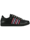 Dsquared2 Barney Logo Stripe Sneakers In Black