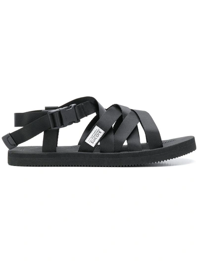 Suicoke Multi-strap Sandals In Black