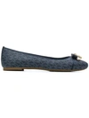 Michael Michael Kors Alice Ballerinas In 444 Blue