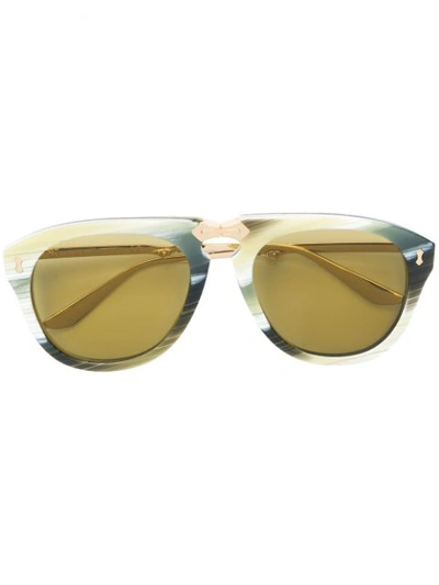 Gucci Tinted Aviator Sunglasses In Multicolour