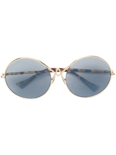 Altuzarra Round Frame Sunglasses In Metallic