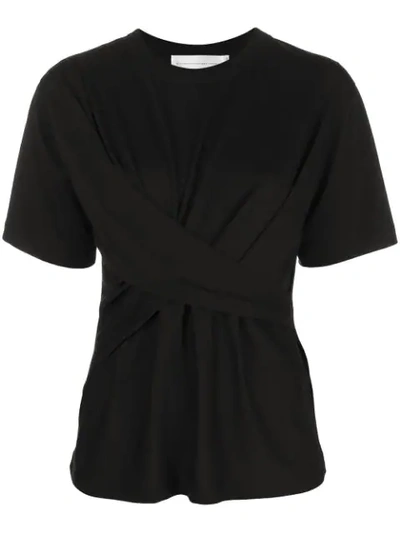 Victoria Victoria Beckham Draped T-shirt - Black