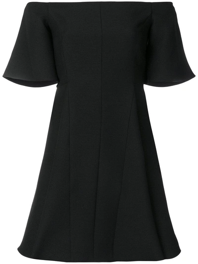 Valentino Off The Shoulder Dress In Black