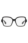 Burberry 54mm Square Optical Glasses In Black